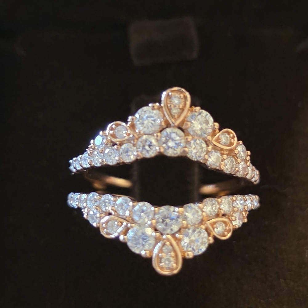 1 Ct Round Cut Genuine Diamond Wedding Rings